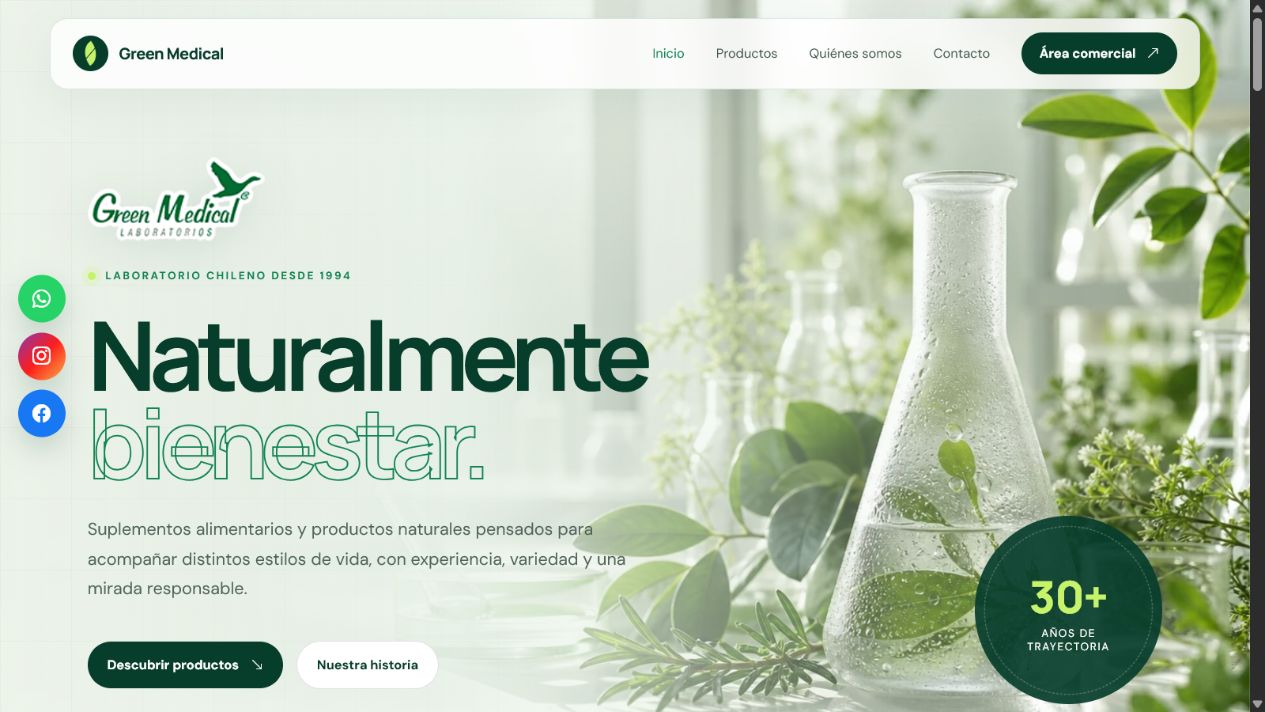 Pantallazo del proyecto GreenMedical